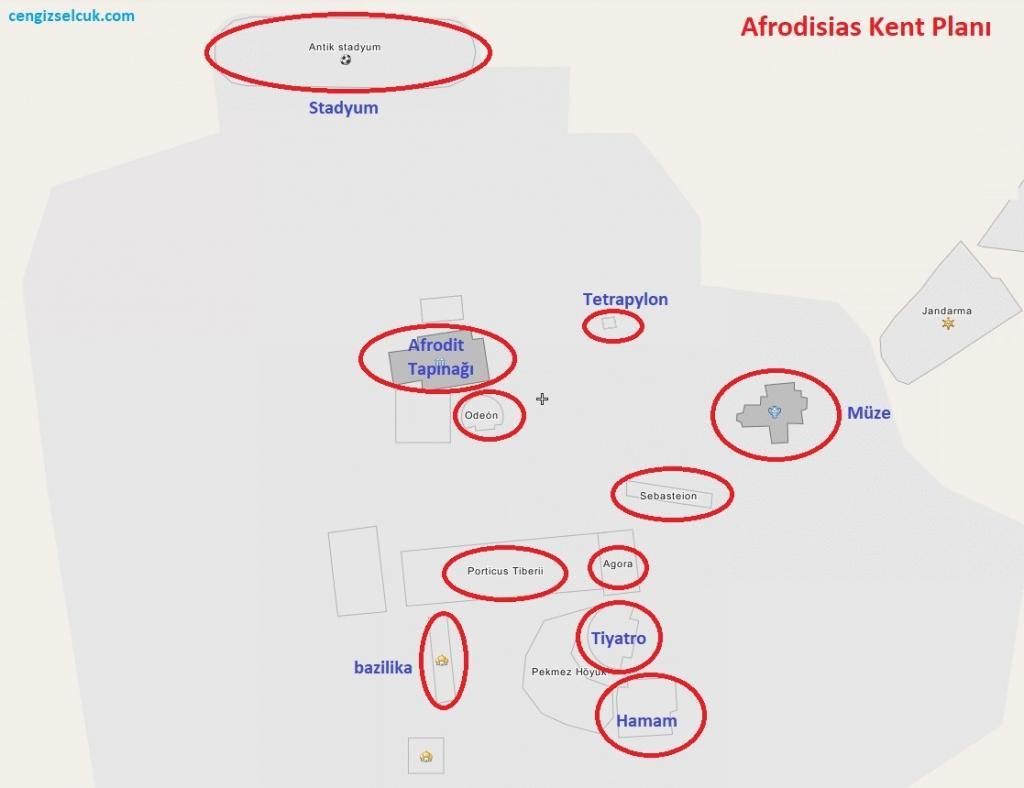 Afrodisias Kent Planı