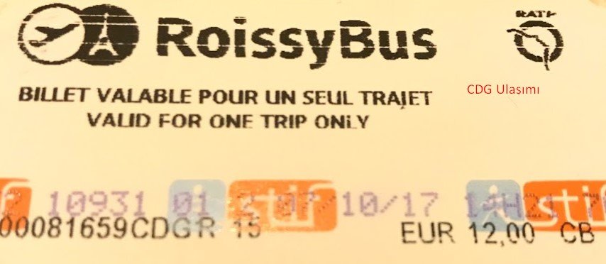 Paris RoissyBus Havalamanı Otobüs