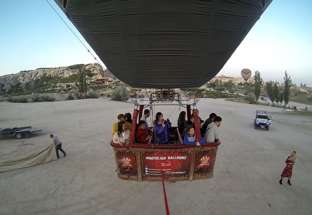 balon kamerası havalanıyor - kapadokya balon turu
